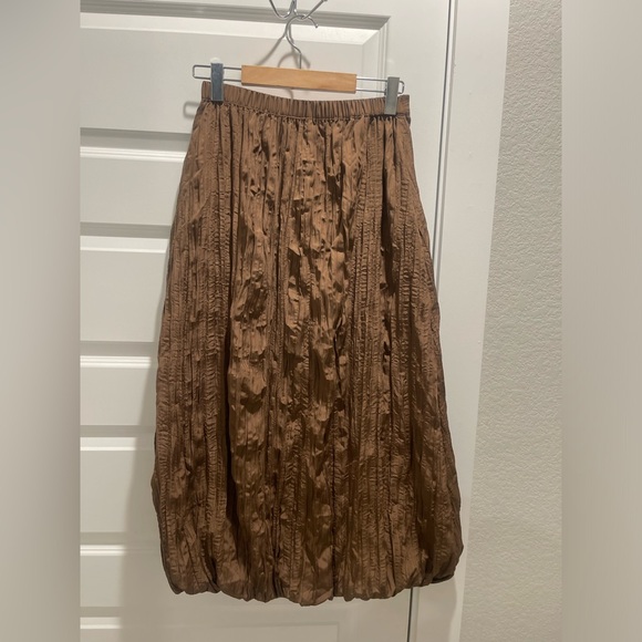 NWT Zara crinkled balloon midi maxi skirt XS - Picture 3 of 7